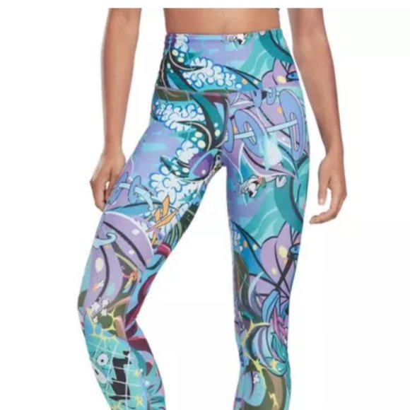 New Reebok Training Leggings "The Flintstones" Techstyle Workout HE3340 XS or L - Picture 3 of 4